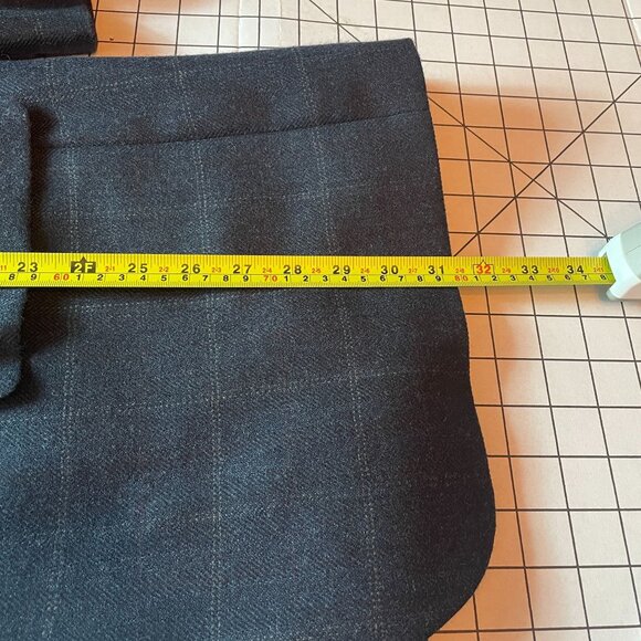 Mens Two-Button Wool Blazer With Checkered Pattern - 40R Lauren Ralph Lauren - Picture 13 of 14